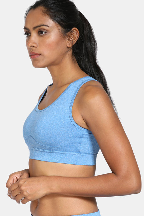 Zelocity Padded Sports Bra With Removable Padding - Maritime Blue — image 3